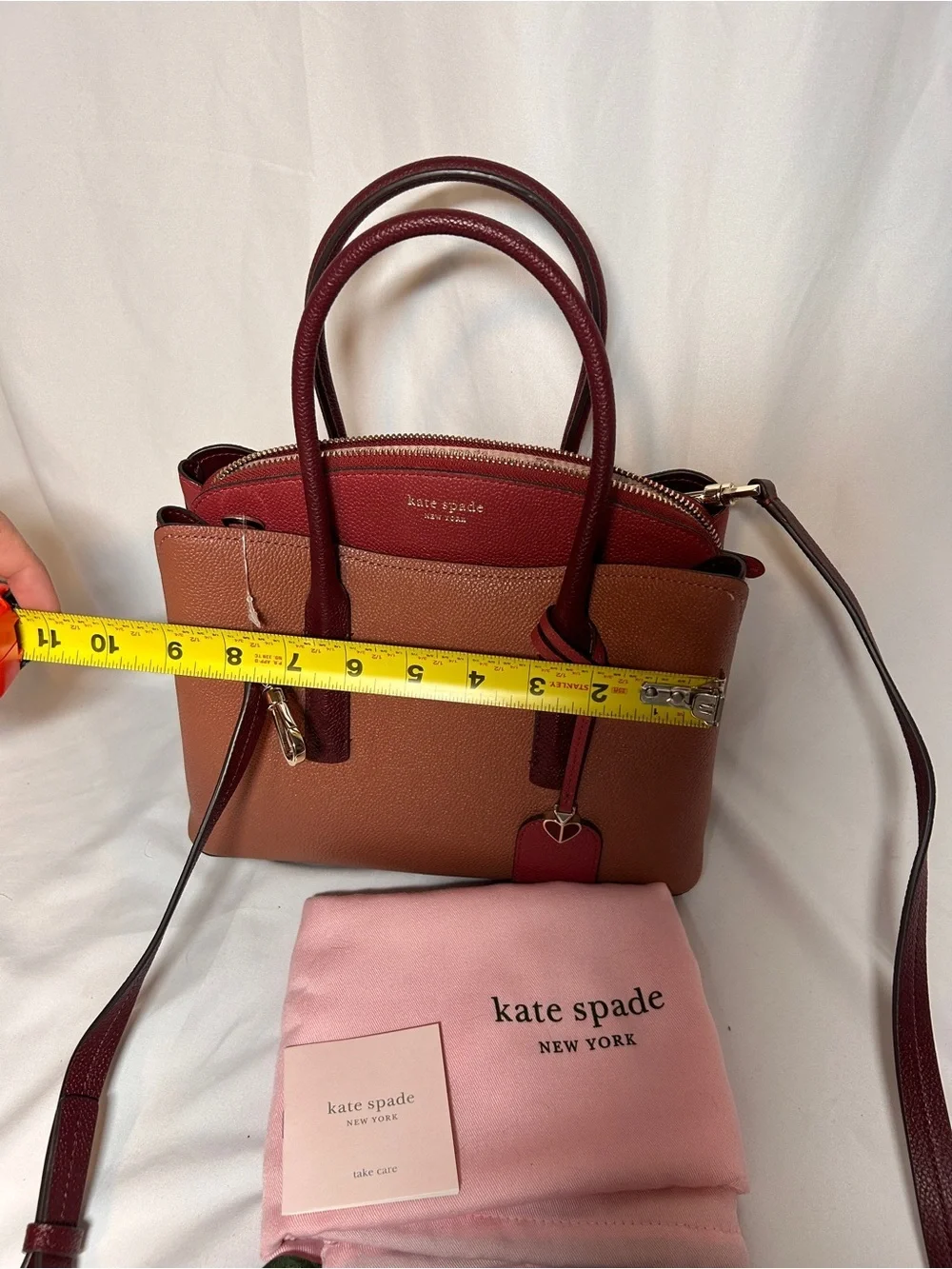 Kate Spade New York Margaux Medium Satchel in pebbled leather